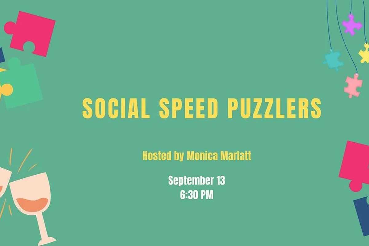 Social Speed Puzzling by Monica Marlatt